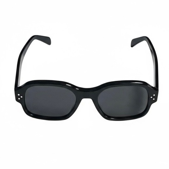 Celine CL40266U HD Three Dot Square Women's Sunglasses Black Frame MSRP $480 - Picture 1 of 9